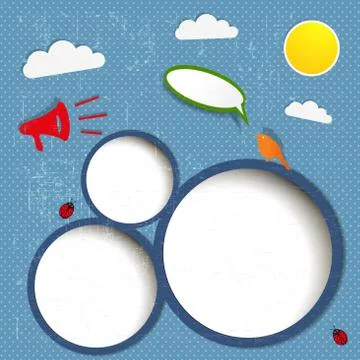Abstract web design bubble Stock Illustration