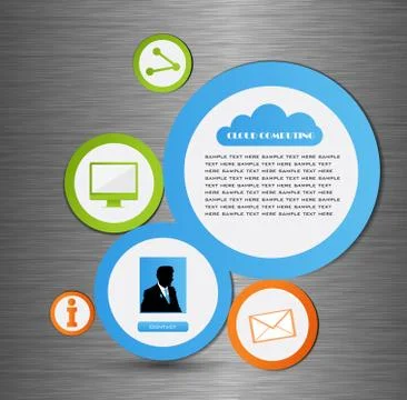 Abstract web design bubble Stock Illustration