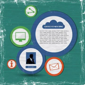 Abstract web design bubble Stock Illustration