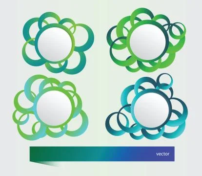 Abstract web design bubble, vector Illustrazione stock
