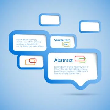 Abstract web design bubble, vector Stock Illustration