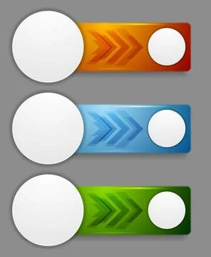 Abstract web headers design. Vector banners Abstract bright web headers de... Stock Photos