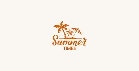 Abstract web - logo, summer time, sea vacation - Vector Stock Illustration