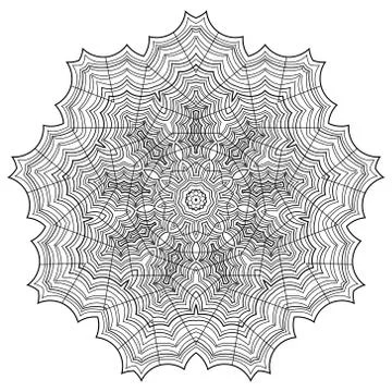 Abstract web outline on a white background Stock Illustration