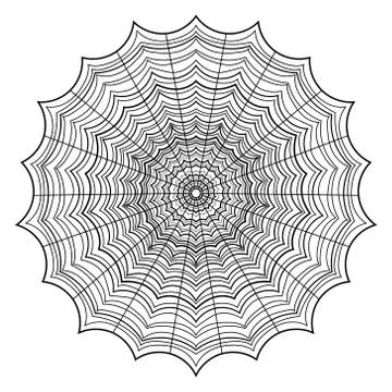 Abstract web outline on a white background Stock Illustration