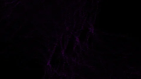 Abstract web pattern forms from purple and pink dots and lines Stock Footage 328218216