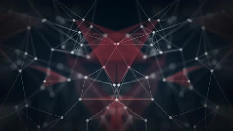 Abstract web tech background. Loopable geometric motion graphics. Digital Stock Footage 140148987
