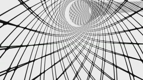 Abstract web tunnel, seamless loop Stock Footage 59949007
