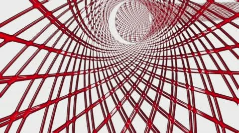 Abstract web tunnel, seamless loop Stock Footage 59952980