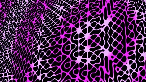 Abstract Webbed Pattern Purple Pink Ripple Animation Loop Stock Footage 263113970