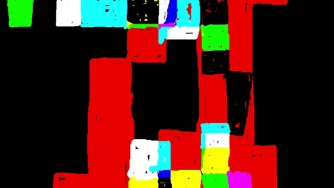 Abstract weird shapes animation Stock Footage 97200842