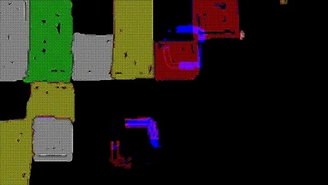 Abstract weird shapes animation Stock-Footage 98001285