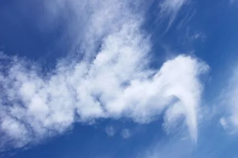 Abstract weird white clouds Stock Photos