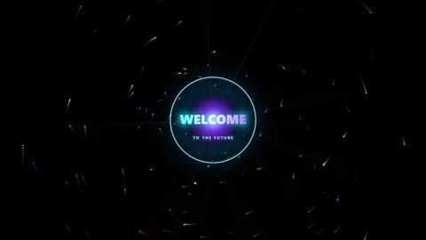 Abstract Welcome Motion Luminescent Gateway Stock Footage 346205120