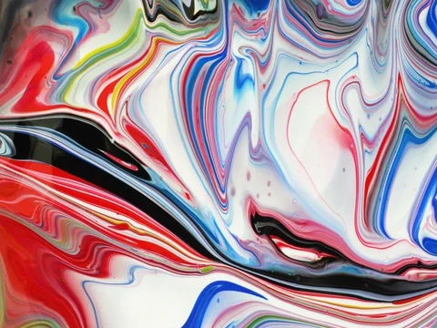 Abstract wet poster paint being blown 库存影片 80603808