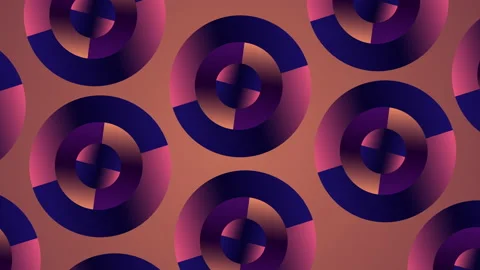 Abstract wheel of purple circles background 4k video. Stock-Footage 146602703