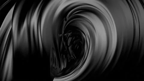 Abstract whimsical infinity animation. Animation with black oil paints. Stock Footage 237024583