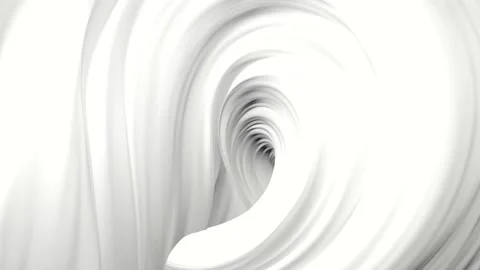 Abstract whimsical infinity animation. Animation with white oil paints. Stock Footage 237453620