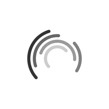 Abstract Whirlpool Line Logo Template Illustration Design. Vector EPS 10. Stock Illustration
