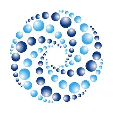 Abstract whirlpool logo design template 1 Stock Illustration