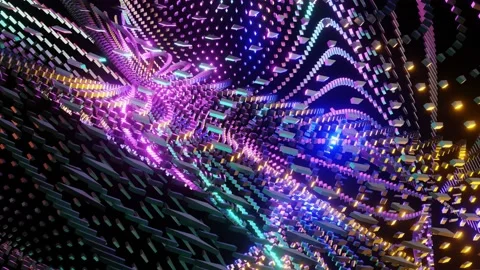 Abstract Whirlpool Of Multicolored Lights Stock Footage 170108109