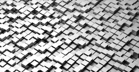 A Abstract white 3d background with polygonal pattern. Illustrazione stock