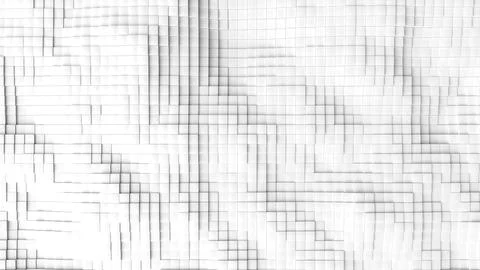 Abstract White 3D Blocks Background. Geometric Template Stock Illustration