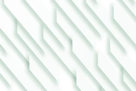 Abstract white 3D diagonal geometric background with soft shadow Stock Illustration