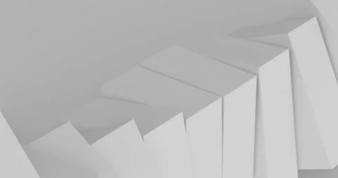 Abstract white 3d geometric polygon background looping animation Stock Footage 332602064