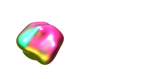 Abstract White 3D Gold Sphere With Twisted Swirl In Slow Orbit Motion And Ci Stock Footage 344608252