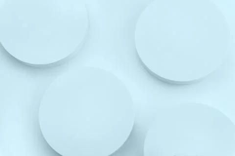 Abstract white 3d studio with geometric  circle background  Stock Photos