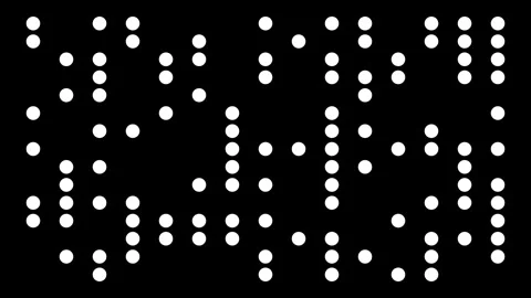 Abstract White and Black Digital Dot Animation Stock Footage 327878238