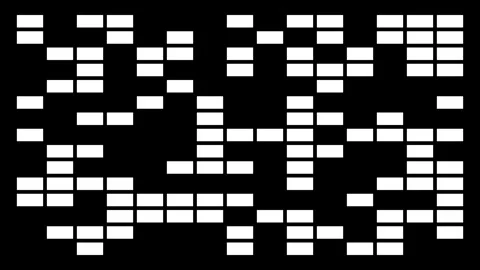 Abstract White and Black Digital Block Animation Stock Footage 329292919