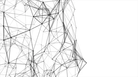 Abstract White and Black Web Grid Graphics Background Animation Vídeo Stock 339104572