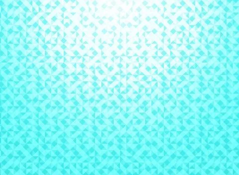 Abstract white and blue mint gradient color geometric triangles pattern backg Stock Illustration