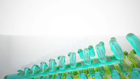 Abstract white and colored gradient glasses interior . 動画素材 82345585