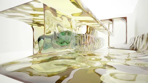 Abstract white and colored gradient glasses interior  with window. Stock Footage 93351737