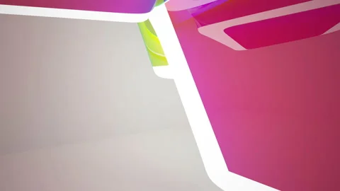 Abstract white and colored gradient  interior.  Stock Footage 100660030