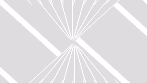 Abstract white and gray background with moving geometric rays Stock Footage 337228472