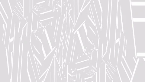 Abstract white and gray background with moving chaotic geometric lines Stock Footage 337228475