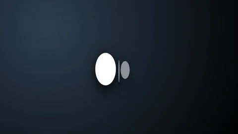 Abstract White and Gray Circles Morphing Animation on Dark Gradient Background Stock-Footage 348741506