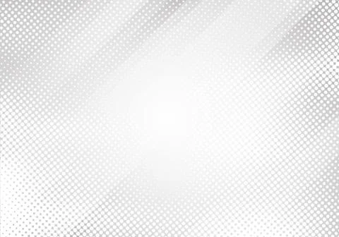 Abstract white and gray gradient color oblique lines stripes with halftone te Stock Illustration