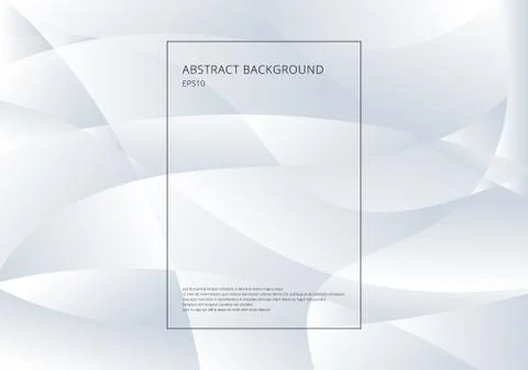 Abstract white and gray gradient color curve background. Technology modern fu Stock Illustration