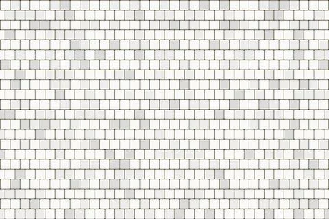 Abstract white and gray square brick wall pattern artwork background. Illustrazione stock