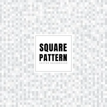 Abstract white and gray squares pattern background texture. Geometric style. Illustrazione stock