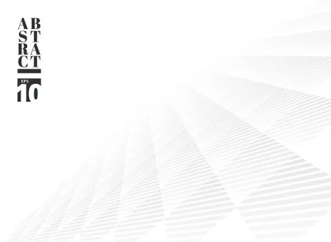 Abstract white and gray subtle lattice square pattern perspective background. Stock Illustration
