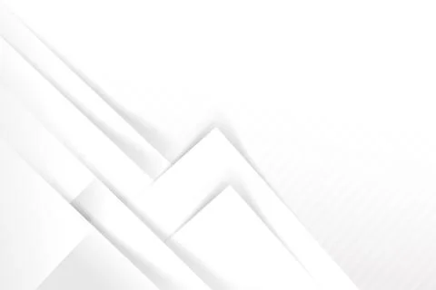Abstract white and grey background basic geometry overlaps with shadow vector Stock Illustration