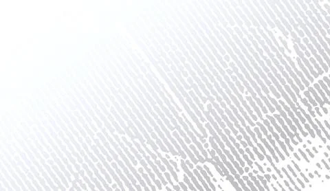 Abstract white and grey background with diagonal dashed lines and subtle grunge Stock Illustration