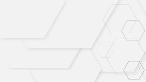 Abstract White and Grey Geometric Hexagon Background Motion Graphic Loop 库存影片 330367825