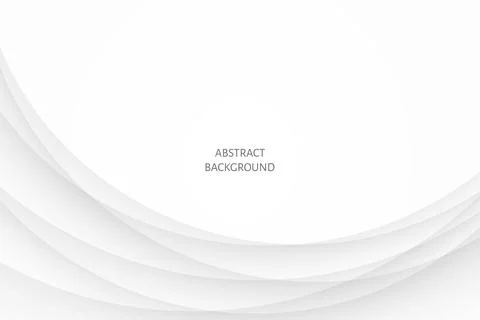 Abstract white and grey gradient background with curve paper line. Stockillustratie